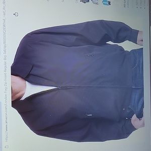 London Fog Auburn black zip front golf jacket windbreaker big tall 4XT New…
